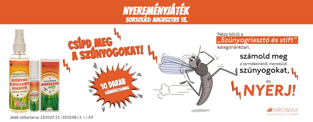 Vermis for AROMAX Szunyog nyeremenyjatek header 1920x750 FIN