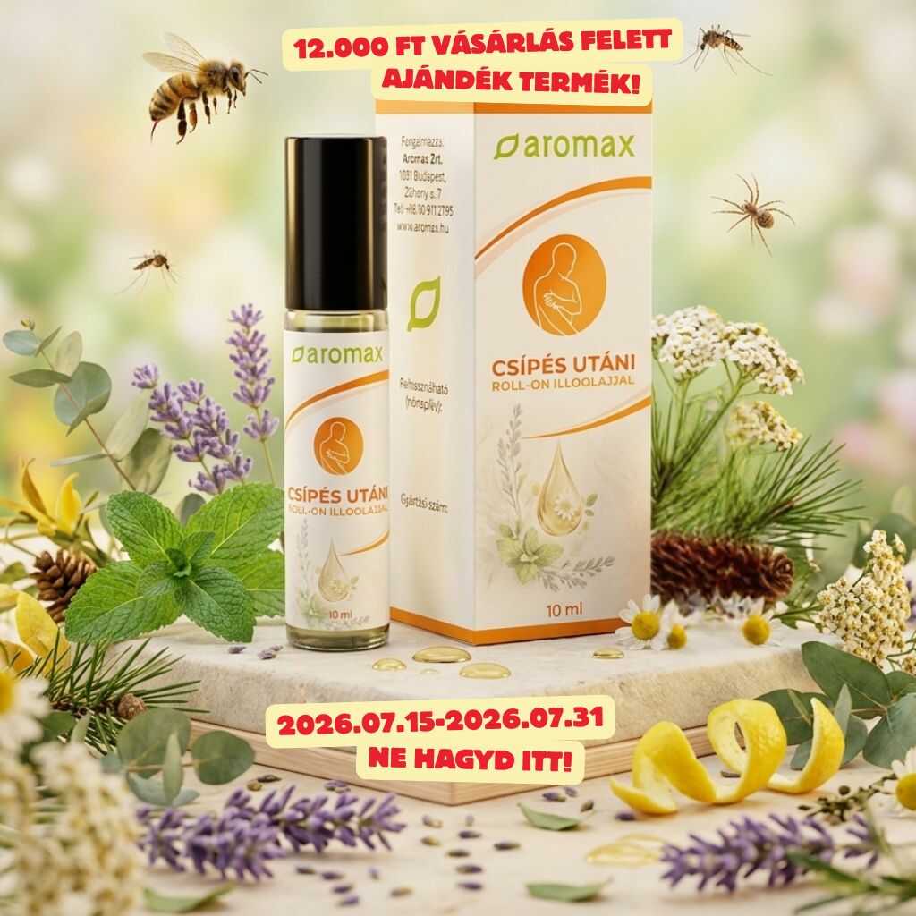 15.000 Ft. felett ajándék Csípés utáni roll-on illóolajjal 10 ml 2026.07.31-ig